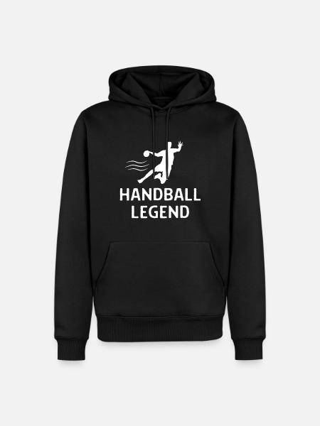 Handball Handballer Spruch Geschenk - Männer Premium Bio Hoodie - Schwarz