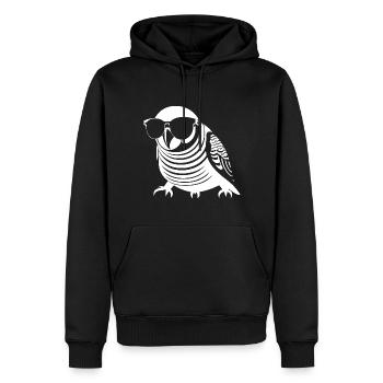 Lustiger Vogel mit Sonnenbrille Cool Bourke's Parak - Männer Premium Bio Hoodie - Schwarz - Vorne - Nico (187cm)