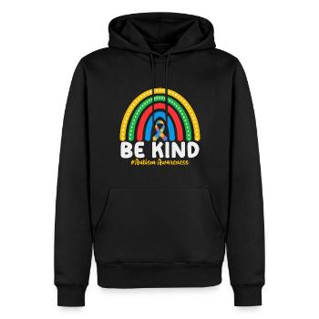 Autism Awareness - Männer Premium Bio Hoodie - Schwarz - Vorne - Nico (187cm)
