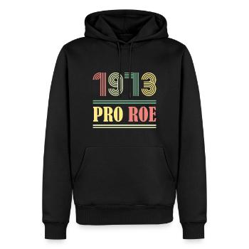 1973 Pro Roe - Men’s Premium Organic Hoodie - black - Front - Nico (187cm)