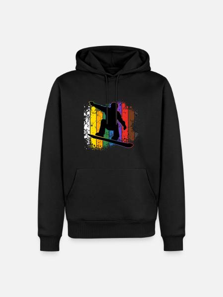 Snowboarding - Men’s Premium Organic Hoodie - black