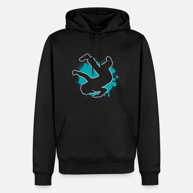 Breakdancer Breakdancer Garçon - Sweat à capuche Premium bio Homme - noir