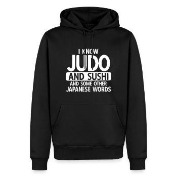 Japanischer Kampfsport Judo - Männer Premium Bio Hoodie - Schwarz - Vorne - Nico (187cm)