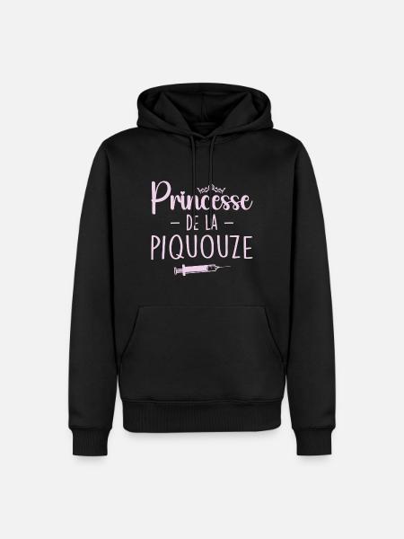 Princesse De La Piquouze - Sweat à capuche Premium bio Homme - noir