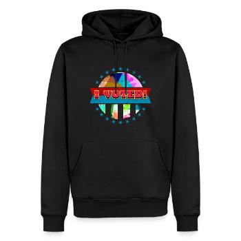 Politik Pop Art I Vote Badge Retro Voters Electi - Männer Premium Bio Hoodie - Schwarz - Vorne - Nico (187cm)