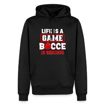 Boccia Spieler Boccia Spiel Boule - Männer Premium Bio Hoodie - Schwarz - Vorne - Nico (187cm)