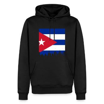 Vacances Cuba Voyage dans les Caraïbes La Havane - Sweat à capuche Premium bio Homme - noir - Devant - Nico (187cm)