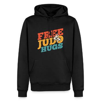 Japanischer Kampfsport Judo - Männer Premium Bio Hoodie - Schwarz - Vorne - Nico (187cm)