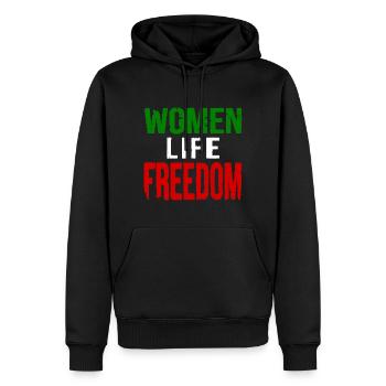 Women life freedom iran - Männer Premium Bio Hoodie - Schwarz - Vorne - Nico (187cm)