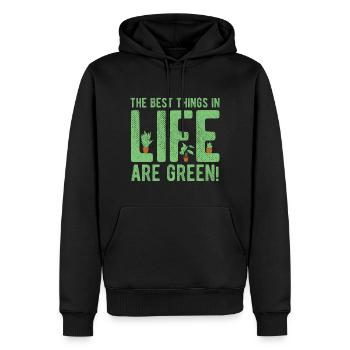 Landschaftsgärtner Hobbygärtner Gärtner - Männer Premium Bio Hoodie - Schwarz - Vorne - Nico (187cm)