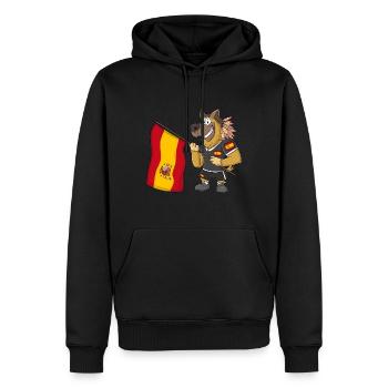 Spanien Rasta Hund - Männer Premium Bio Hoodie - Schwarz - Vorne - Nico (187cm)