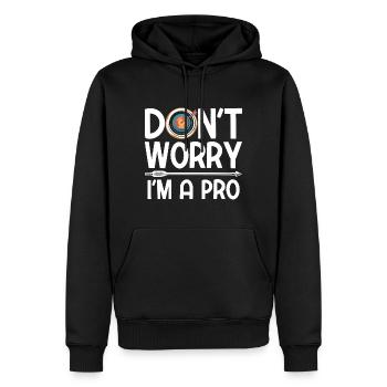 Bogenschießen Archery - Männer Premium Bio Hoodie - Schwarz - Vorne - Nico (187cm)
