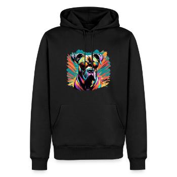 Cane Corso - Männer Premium Bio Hoodie - Schwarz - Vorne - Nico (187cm)