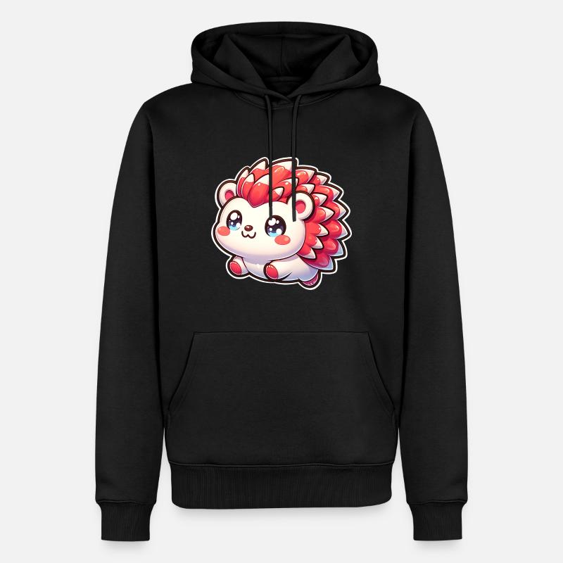 Hérisson - Sweat à capuche Premium bio Homme - noir