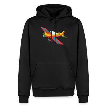 Flugzeug Kunstflug - Männer Premium Bio Hoodie - Schwarz - Vorne - Nico (187cm)