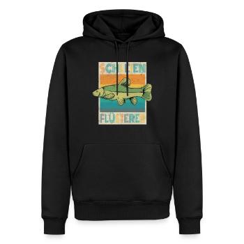 Schleien Flüsterer Schleie Angeln Angler Geschenk - Männer Premium Bio Hoodie - Schwarz - Vorne - Nico (187cm)