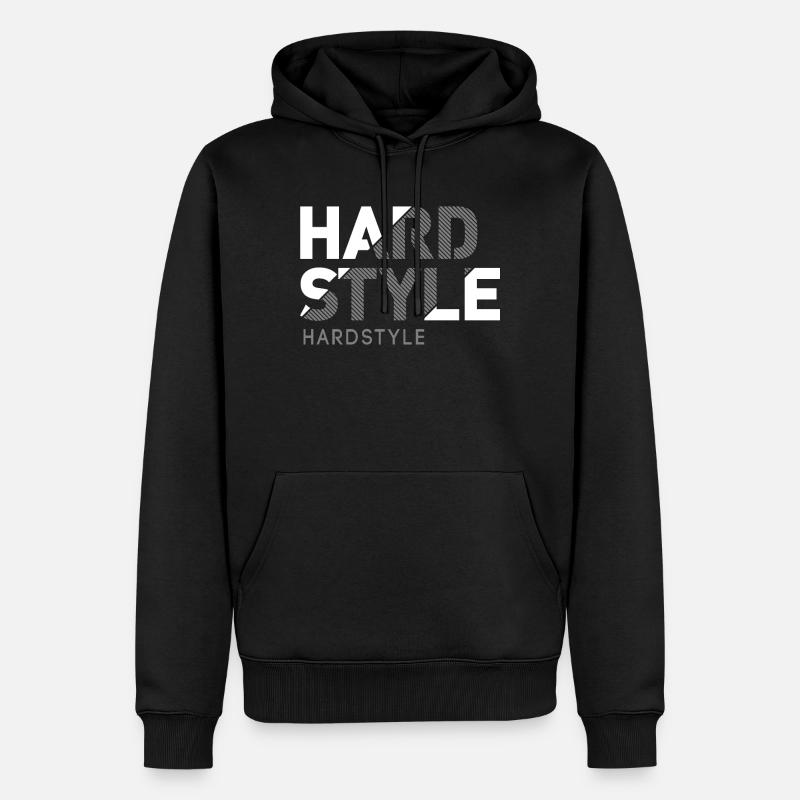 Hardstyle - Rawstyle - Hardstyler Gift merch - Sweat à capuche Premium bio Homme - noir