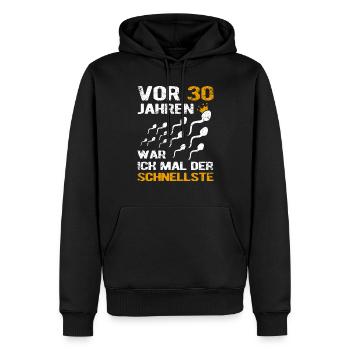 30. Geburtstag Mann Männer Geschenk 30 Jahre 30er - Männer Premium Bio Hoodie - Schwarz - Vorne - Nico (187cm)