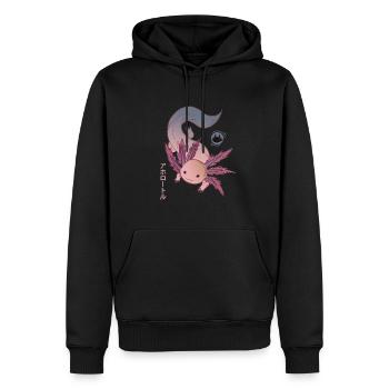 axolotl Haustier Geschenk Ambystoma mexicanum - Männer Premium Bio Hoodie - Schwarz - Vorne - Nico (187cm)