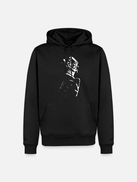 Gitarre Gitarristen Gitarrenspieler Gitarrist - Männer Premium Bio Hoodie - Schwarz