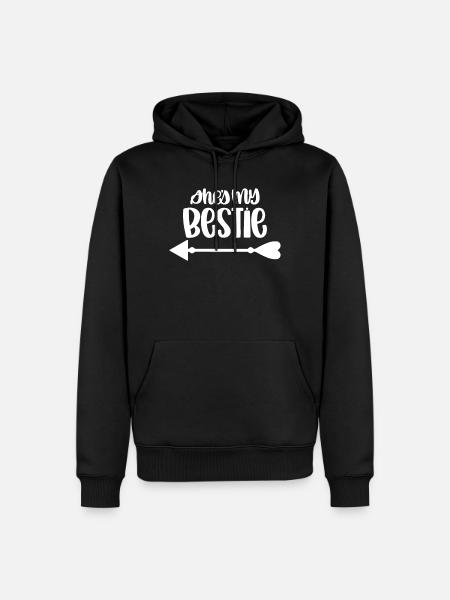She's My Bestie - Men’s Premium Organic Hoodie - black