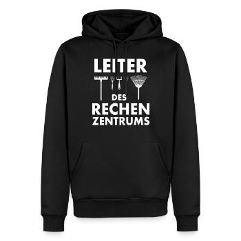 Leiter des Rechenzentrums Garten Gärtner Geschenk - Männer Premium Bio Hoodie - Schwarz - Vorne - Nico (187cm)