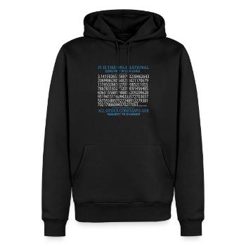 Pi ist die einzige rationale Konstante anderer Veränderung - Männer Premium Bio Hoodie - Schwarz - Vorne - Nico (187cm)