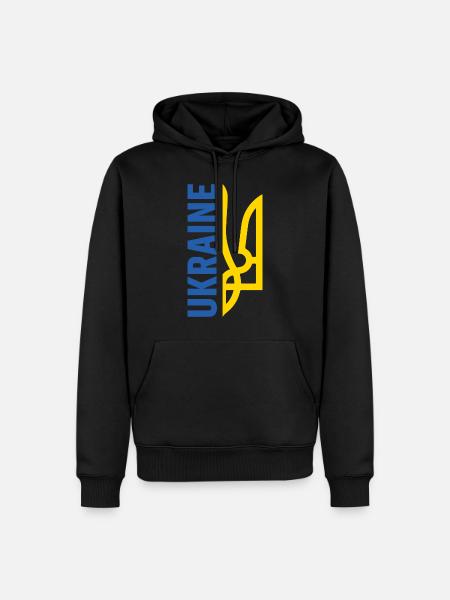 Ukraine - Men’s Premium Organic Hoodie - black