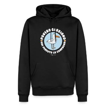 Arme Möwe Du Hast Das Company Meme verloren - Männer Premium Bio Hoodie - Schwarz - Vorne - Nico (187cm)