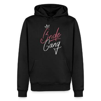 Bachelor Party - jga Wedding Gift - Men’s Premium Organic Hoodie - black - Front - Nico (187cm)