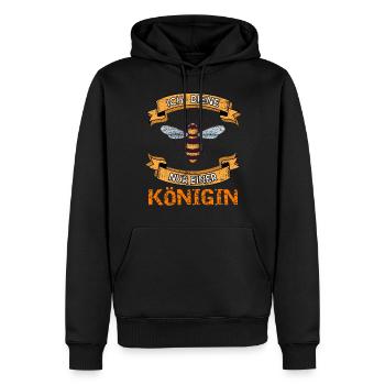Ich diene nur einer Königin - Bienen Imker Honig - Männer Premium Bio Hoodie - Schwarz - Vorne - Nico (187cm)