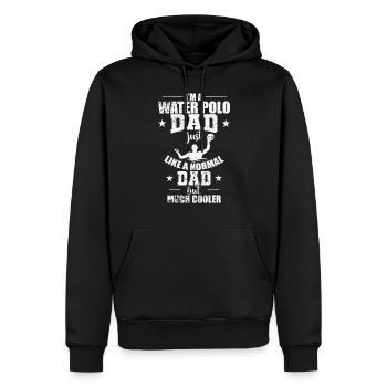 Water Polo Dad Is much cooler Wasserball - Männer Premium Bio Hoodie - Schwarz - Vorne - Nico (187cm)