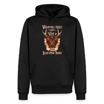 Lustiges Jagdhemd für Jäger im Wald - Männer Premium Bio Hoodie - Schwarz - Vorne - Nico (187cm)