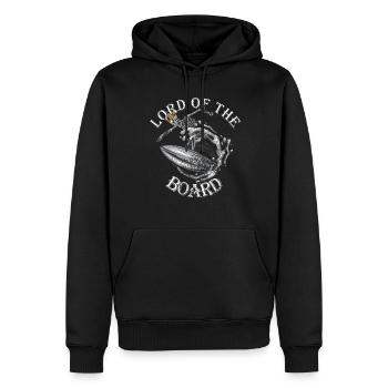 Lord du Conseil d’administration - Sweat à capuche Premium bio Homme - noir - Devant - Nico (187cm)