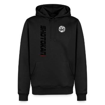Karate Shotokan Tiger Martial Arts combat sport - Men’s Premium Organic Hoodie - black - Front - Nico (187cm)