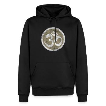 mantra Aum Om Spirituelles Symbol Yoga Meditation Zen - Männer Premium Bio Hoodie - Schwarz - Vorne - Nico (187cm)