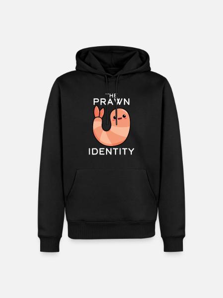 The Prawn Identity - Men’s Premium Organic Hoodie - black