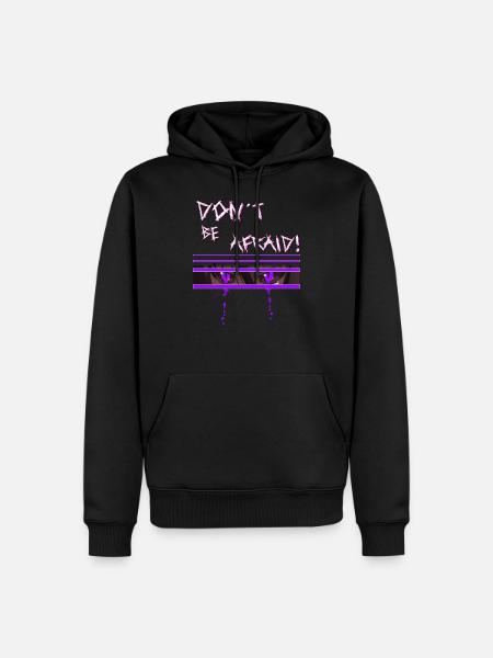 Angry Anime - Männer Premium Bio Hoodie - Schwarz