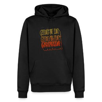 Grenade Espagne Ville Skyline Home Font - Sweat à capuche Premium bio Homme - noir - Devant - Nico (187cm)