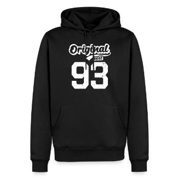 29. Geburtstag Original seit 1993 29 Jahre - Männer Premium Bio Hoodie - Schwarz - Vorne - Nico (187cm)