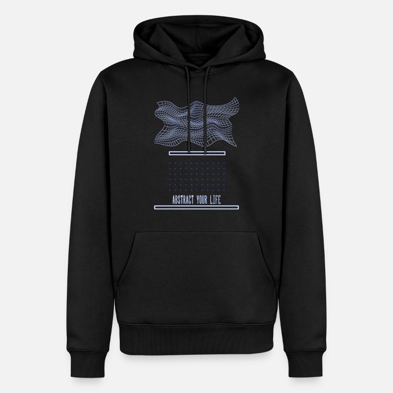 Abstraire votre vie - Sweat à capuche Premium bio Homme - noir