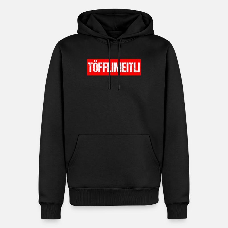 Töfflimeitl - Männer Premium Bio Hoodie - Schwarz