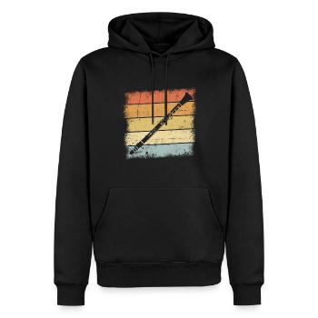 Klarinette - Männer Premium Bio Hoodie - Schwarz - Vorne - Nico (187cm)
