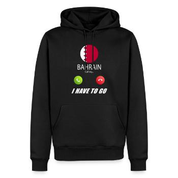 Bahreïn appelle les drapeaux lusiger - Sweat à capuche Premium bio Homme - noir - Devant - Nico (187cm)