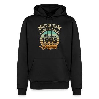 1995 Geburtstag Retro Orginal - Männer Premium Bio Hoodie - Schwarz - Vorne - Nico (187cm)