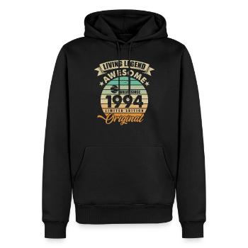 1994 Geburtstag Retro Orginal - Männer Premium Bio Hoodie - Schwarz - Vorne - Nico (187cm)