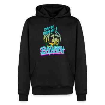 Baywatch Damn Ronnie! - Sweat à capuche Premium bio Homme - noir - Devant - Nico (187cm)