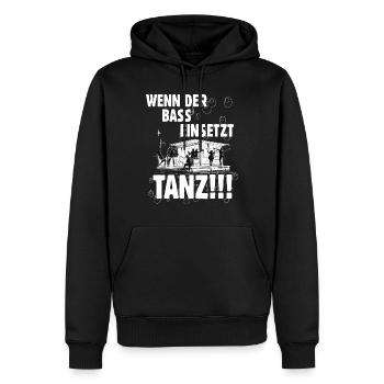Floßfahrt ABI JGA Party Lustige Sprüche für alle - Männer Premium Bio Hoodie - Schwarz - Vorne - Nico (187cm)