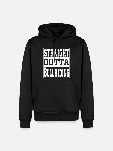 Bullriding saying funny - Men’s Premium Organic Hoodie - black
