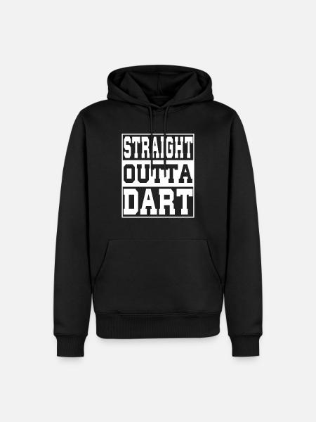 Dart saying funny - Men’s Premium Organic Hoodie - black